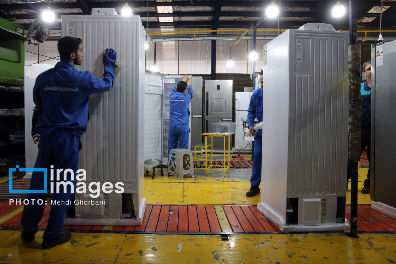 Manufacturing of refrigerators in northeastern Iran