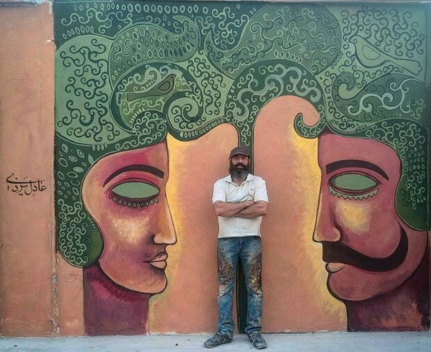 نگاه خبرگزاری فرانسه به «کوچه گالری» هنرمند ایرانی در شیراز