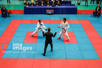 Karatekas compete at Iran's Super League