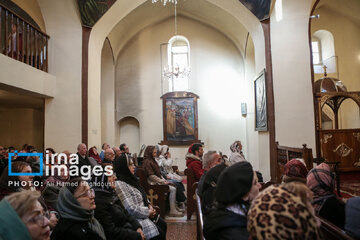 Baptism ceremony of Jesus Christ in Tabriz, northwestern Iranian city