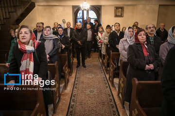 Baptism ceremony of Jesus Christ in Tabriz, northwestern Iranian city