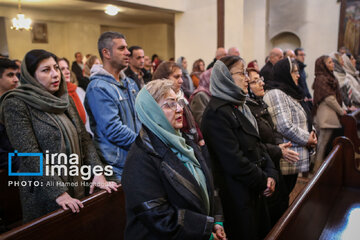 Baptism ceremony of Jesus Christ in Tabriz, northwestern Iranian city