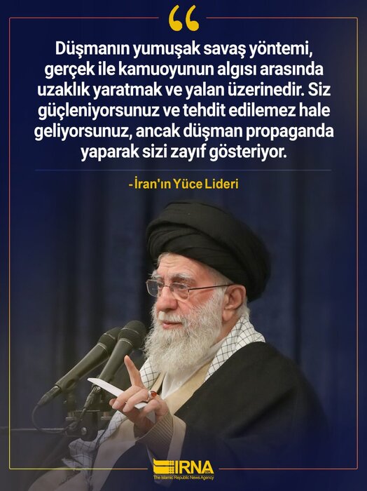 İran Lideri: Zayıflayan düşman, medyada kendisini zafer kazanmış gibi gösteriyor