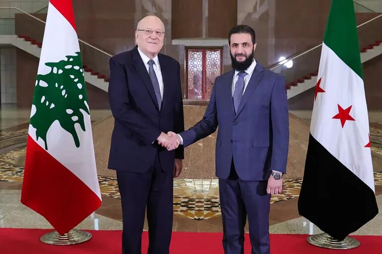 Lebanon’s prime minister travels to Syria, meets with militant leader