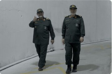 Le commandant en chef du CGRI dévoile une cité souterraine de stockage stratégique dans le sud de l'Iran