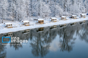 Snow whitens Iranian northern province of Mazandaran