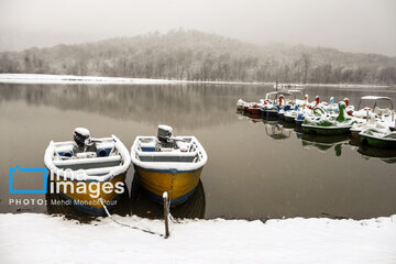 Snow whitens Iranian northern province of Mazandaran