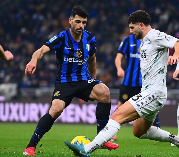 پیروزی اینتر در حضور ۶۹ دقیقهای طارمی/ طلسم مهدی باز هم نشکست