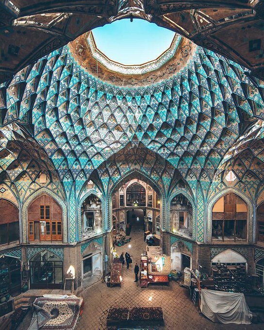 Amin al-Dowleh-Arkade von Kashan, das geometrische Meisterwerk iranischer Architekten