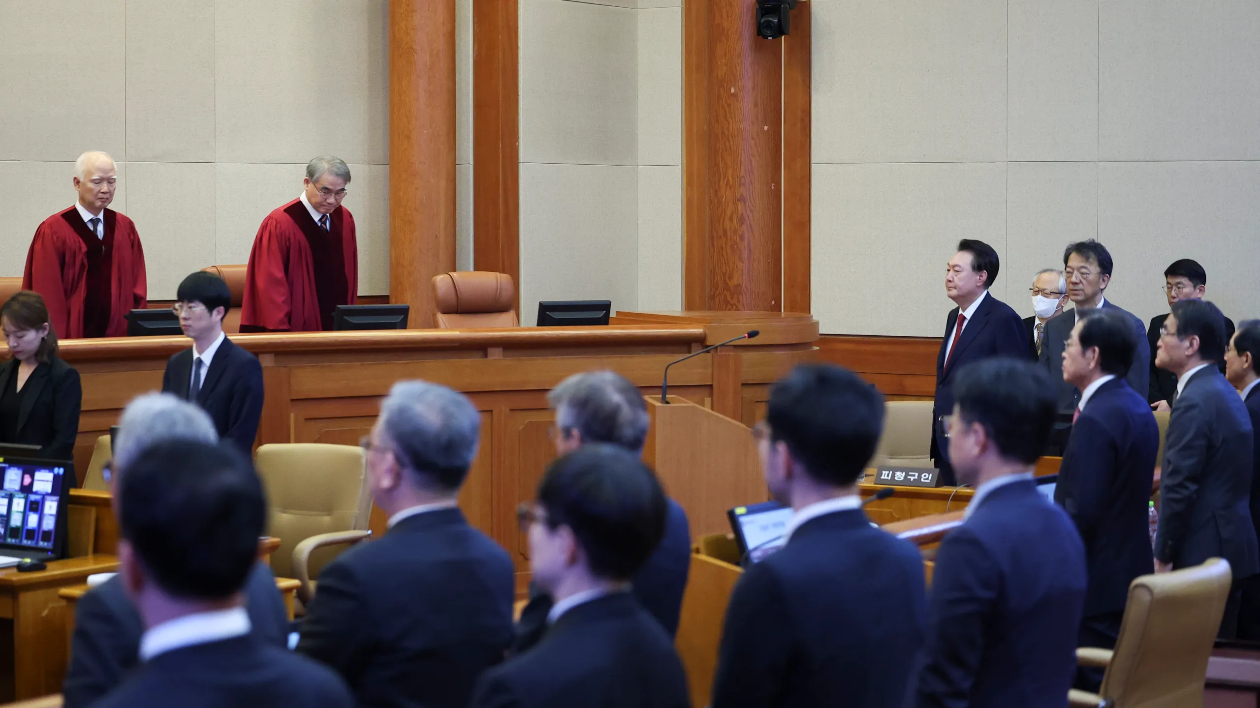 رئیس جمهوری استیضاح شده کره جنوبی در دادگاه اتهامات خود را رد کرد