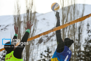 Iran's National Snow Volleyball Tournament