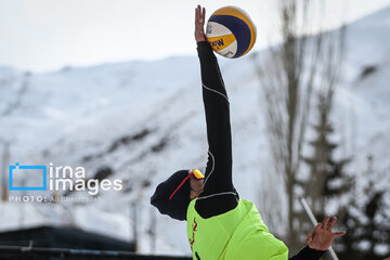 Iran's National Snow Volleyball Tournament