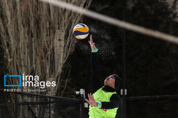 Iran's National Snow Volleyball Tournament