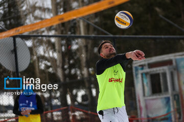 Iran's National Snow Volleyball Tournament