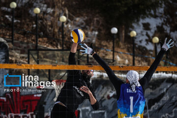 Iran's National Snow Volleyball Tournament