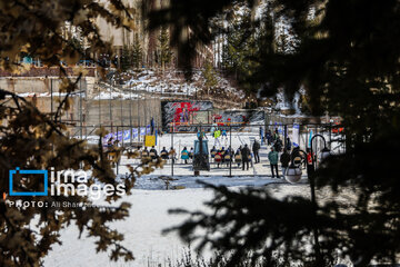 Iran's National Snow Volleyball Tournament