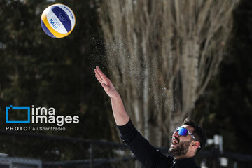 Iran's National Snow Volleyball Tournament