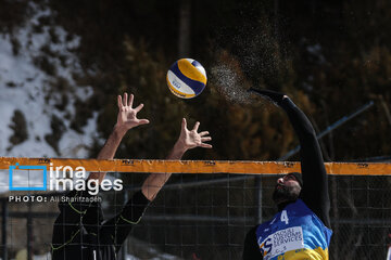 Iran's National Snow Volleyball Tournament