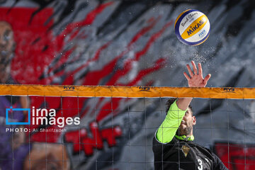 Iran's National Snow Volleyball Tournament