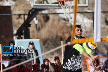 Iran's National Snow Volleyball Tournament