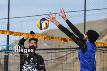 Iran's National Snow Volleyball Tournament