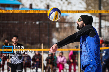 Iran's National Snow Volleyball Tournament