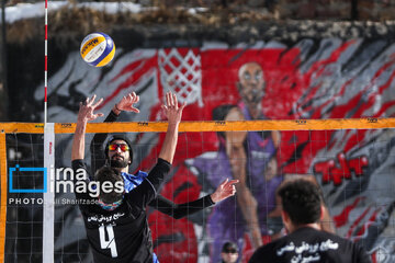 Iran's National Snow Volleyball Tournament