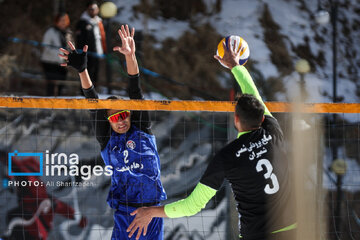 Iran's National Snow Volleyball Tournament