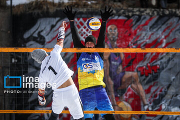 Iran's National Snow Volleyball Tournament