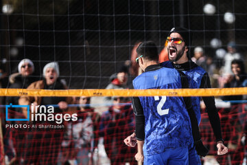 Iran's National Snow Volleyball Tournament