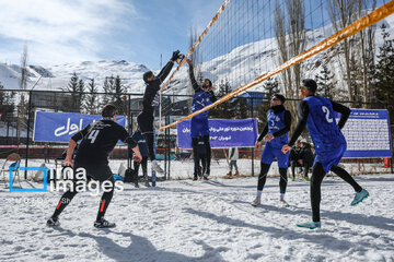 Iran's National Snow Volleyball Tournament