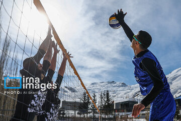 Iran's National Snow Volleyball Tournament