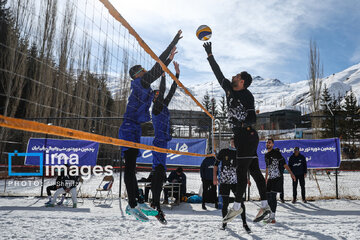 Iran's National Snow Volleyball Tournament