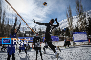 Iran's National Snow Volleyball Tournament