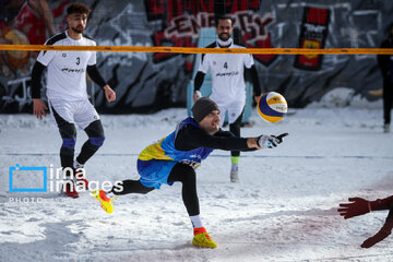 Iran's National Snow Volleyball Tournament