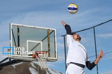 Iran's National Snow Volleyball Tournament