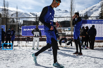 Iran's National Snow Volleyball Tournament