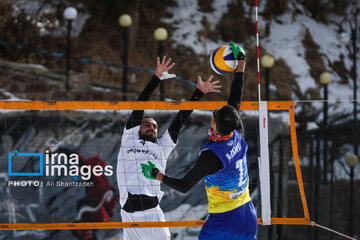 Iran's National Snow Volleyball Tournament