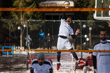 Iran's National Snow Volleyball Tournament