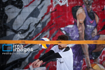 Iran's National Snow Volleyball Tournament