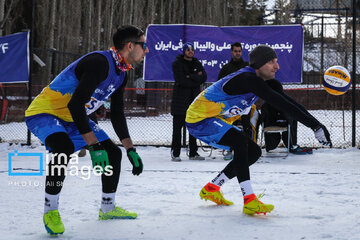 Iran's National Snow Volleyball Tournament