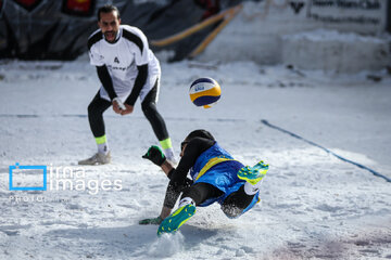 Iran's National Snow Volleyball Tournament