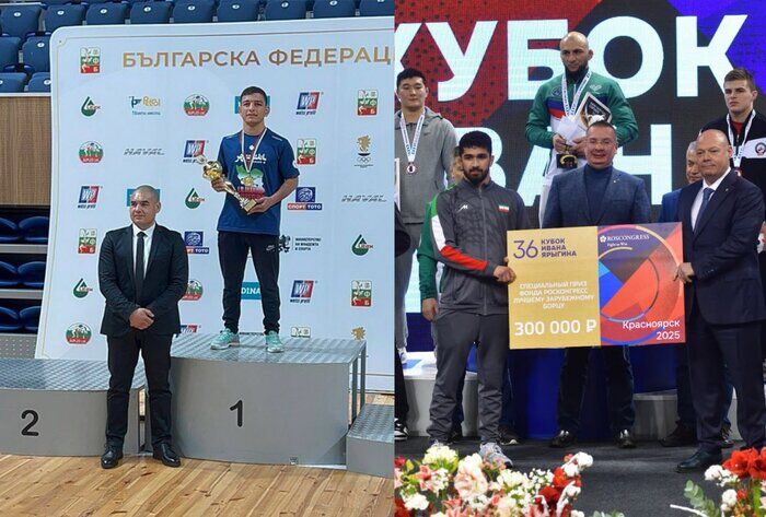 Iranian wrestler ranks third in international competitions held in Russia