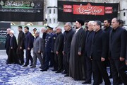 Pres. Pezeshkian and his cabinet visit Imam Khomeini’s mausoleum ahead of Islamic Revolution anniv.