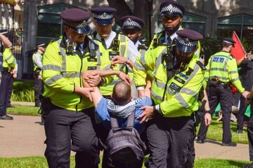 Répression des manifestants pro-palestiniens à Londres