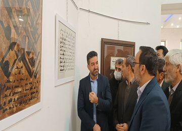 نمایشگاه خوشنویسی و تذهیب هنرمندان تایباد و هرات افغانستان آغاز به کار کرد