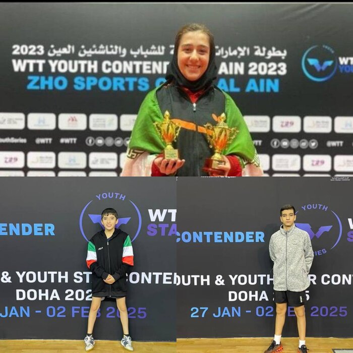 سه پدیده تنیس روی میز ایران بورسیه جهانی شدند