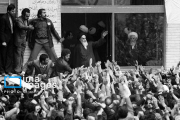In photo: Imam Khomeini meeting with people
