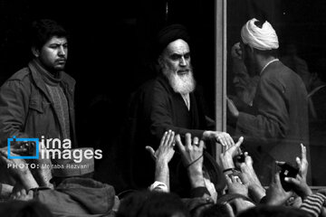 In photo: Imam Khomeini meeting with people