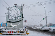 Iran : chutes de neige à Qom, située au sud-ouest de Téhéran